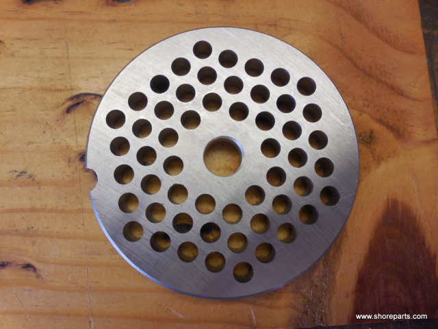 European Style #12 Grinder Plate with 1/4" Holes for Biro 812 Grinders
